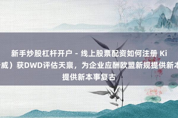 新手炒股杠杆开户 - 线上股票配资如何注册 Kiwa（琦威）获DWD评估天禀，为企业应酬欧盟新规提供新本事复古