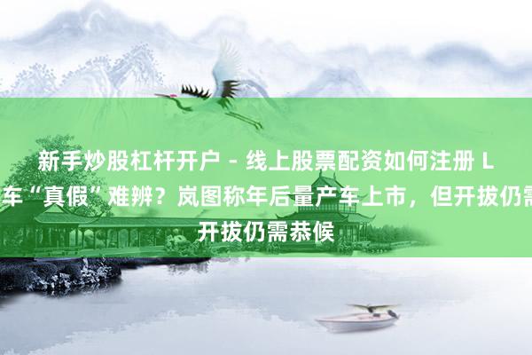 新手炒股杠杆开户 - 线上股票配资如何注册 L3级汽车“真假”难辨？岚图称年后量产车上市，但开拔仍需恭候