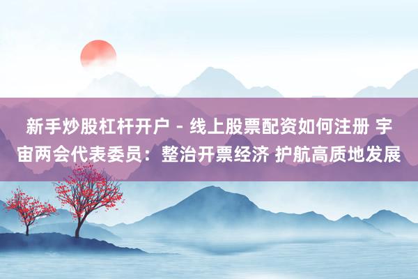 新手炒股杠杆开户 - 线上股票配资如何注册 宇宙两会代表委员：整治开票经济 护航高质地发展